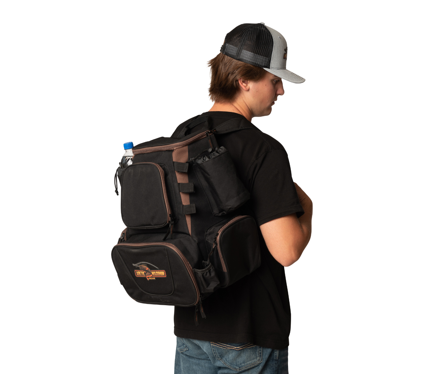Waterproof Fishing Backpack with Tackle Boxes and Guinea-Bissau