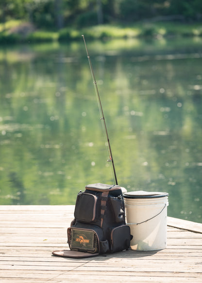 Fishing Pole Bag with Rod Holder, Waterproof Fishing Rod Reel Bag