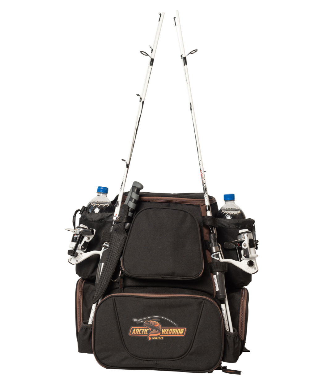 Arctic Warrior Fishing Backpack with Pole Holders, 5 Waterproof Trays, –  Arctic Warrior Gear